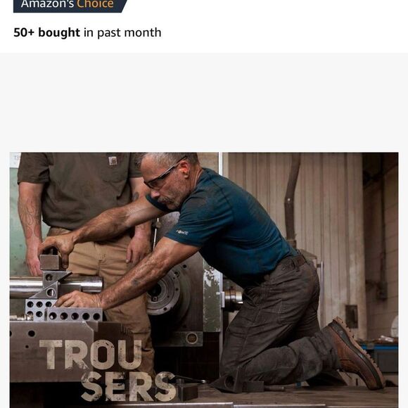 Carhartt Men Rugged‎ Flex Relaxed Fit Canvas Work Pant hickory 40X36 Nwt - Picture 3 of 6